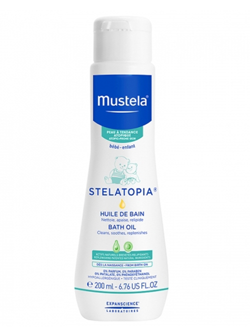 Dầu tắm Mustela Stelatopia Bath Oil - 200ml