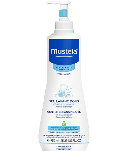Gel tắm gội Mustela Gentle Cleansing Gel - 750ml
