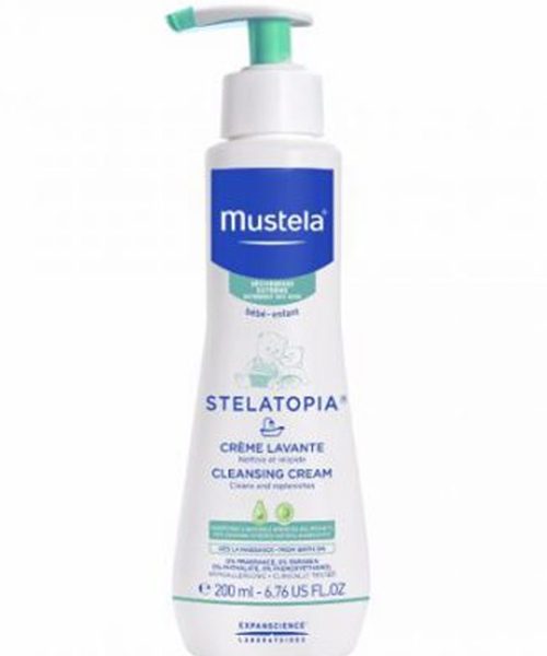 Kem tắm Mustela Stelatopia Cleansing Cream – 200ml