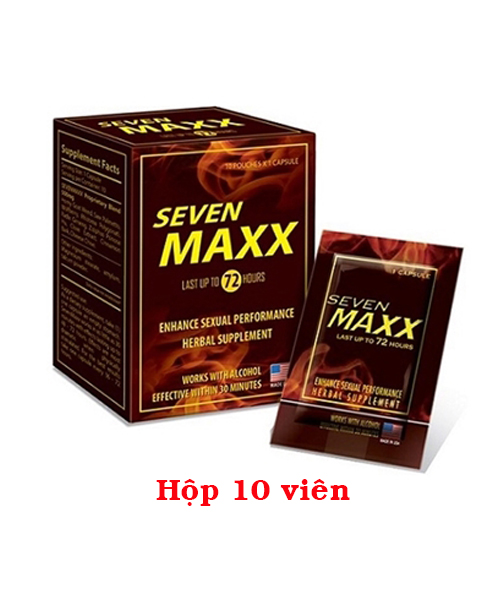 Seven Maxx 10 viên - Chính hãng, giá rẻ, mua thuốc ở đâu, địa chỉ bán uy tín