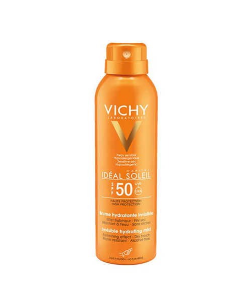 Xịt chống nắng Vichy Ideal Soleil Invisible Hydrating Mist SPF50 - 200ml