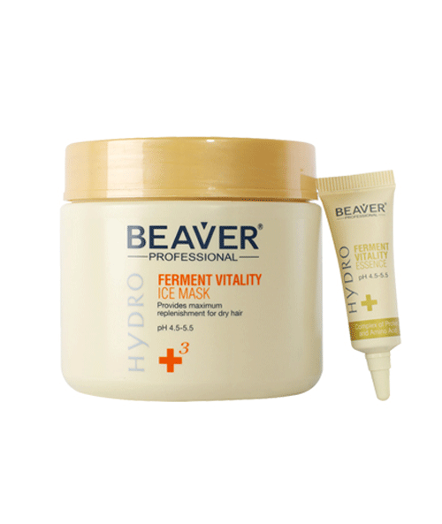 Kem hấp tóc Beaver Ferment Vitality Ice Mask 500ml + 10ml*6
