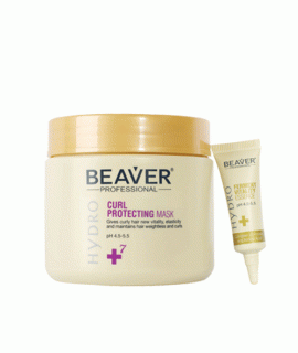 Kem hấp tóc xoăn Beaver Protecting Mask - 500ml + 10ml*6