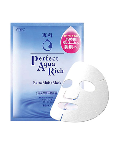 Mặt nạ cấp ẩm Senka Perfect Aqua Rich Extra Moist Mask – 1 hộp