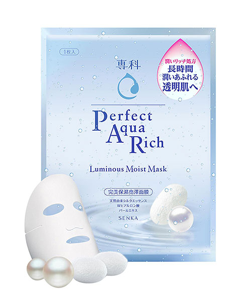 Mặt nạ cấp ẩm Senka Perfect Aqua Rich Luminous Moist Mask – 1 miếng