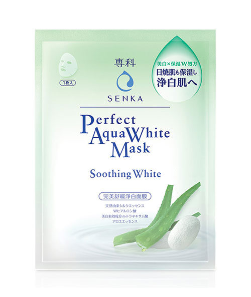 Mặt nạ dưỡng da Senka Perfect Aqua Soothing White Mask – 1 miếng