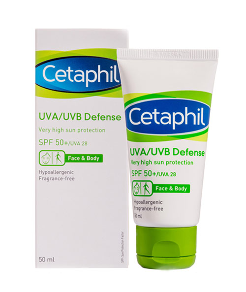 Kem chống nắng Cetaphil UVA/UVB Defense Very High Sun Protection SPF50+50ml