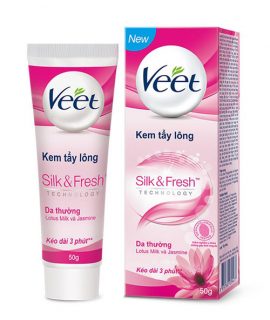 Kem tẩy lông cho da thường Veet Silk & Fresh – 50g