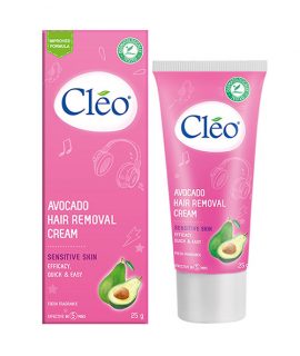 Kem tẩy lông cho da nhạy cảm Cleo Avocado Hair Removal Cream Sensitive Skin - 25g