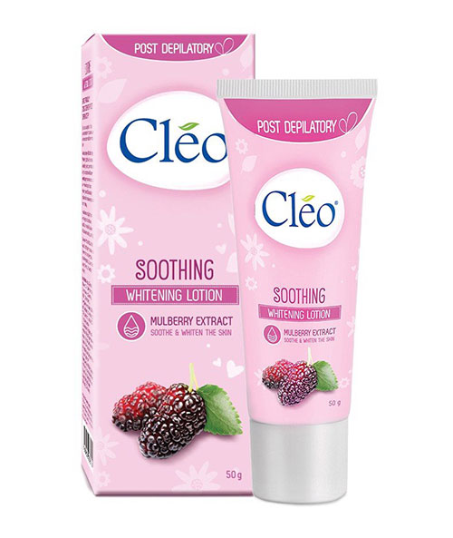 Sữa dưỡng sau tẩy lông 2in1 Cleo Soothing Whitening Lotion - 50g